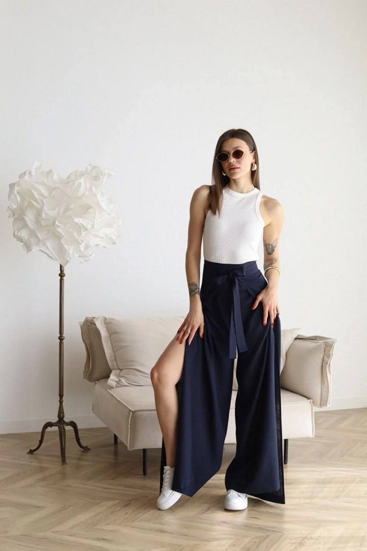 Marcella™ | Wide-Leg Linen Trousers