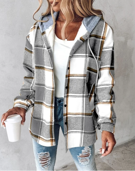 Sarah | Hooded Flannel