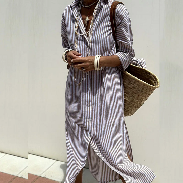 Sophia™ | Striped Shirt Dress