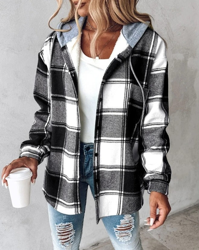 Sarah | Hooded Flannel